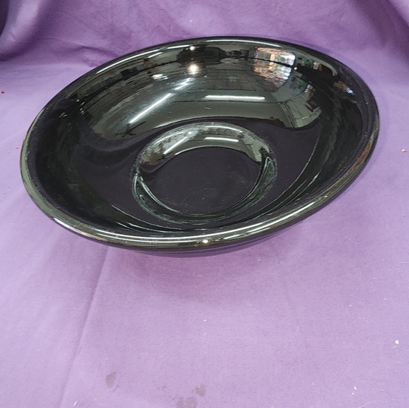 Fiesta footed serving bowl, Black color - Picture 1 of 5